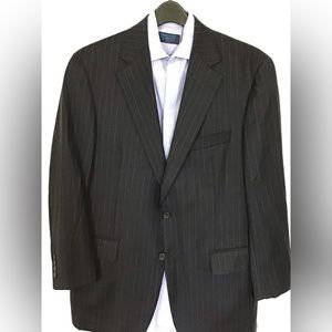 Samuelshon super 120 navy stripe suit